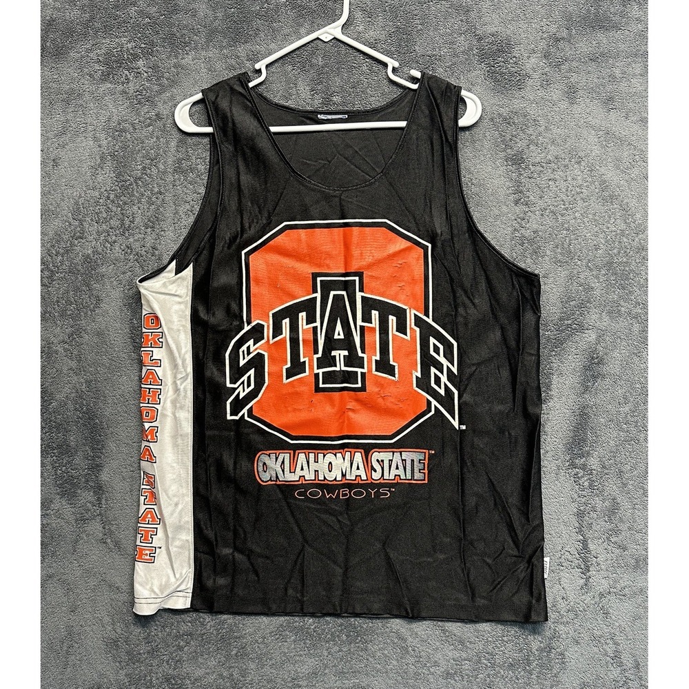 Vintage Oklahoma State Cowboys Basketball Jersey Men's Large 90's BIKE USA Made